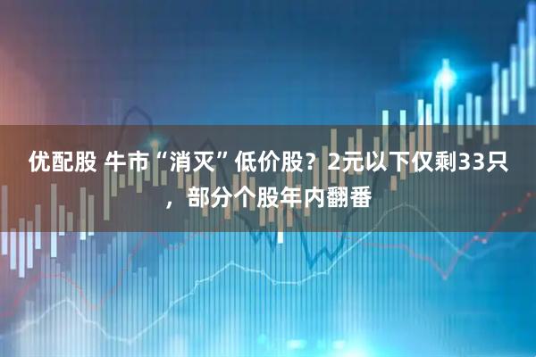 优配股 牛市“消灭”低价股？2元以下仅剩33只，部分个股年内翻番
